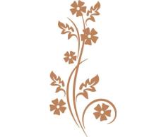 INDIGOS 4051095407034 - Adhesivo decorativo para pared (vinilo, 60 x 10 x 10 cm), color marrón