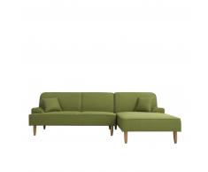 Sofá Alpino Green con chaise longue a la izquierda