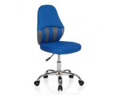 Hjh Silla para niños VANDA, ergonómica, base metálica, en azul y gris