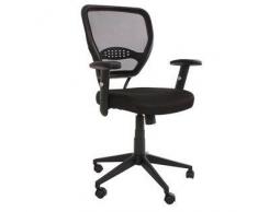 Ofisillas Silla de oficina XXL TENOYA acolchado en malla negra