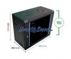 cablematic Armario rack mural 19'''' 9U 600x300x500mm pared SOHORack de RackMatic