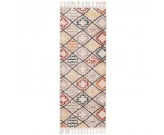 Alfombra pelo corto de pasillo Bahar Multicolor 80x300 cm - Alfombra diseño moderno para salon