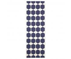Brita Sweden Plástico Alfombra de pasillo tejido plano Anna Azul 70x100 cm