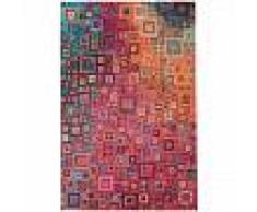 benuta Alfombra de tejido plano Stay Multicolor 290x400 cm - Alfombra lisa para cocina, corredor y pasillo - fácil de limpiar