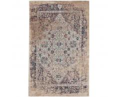 benuta Alfombra de tejido plano Tosca Beige 115x180 cm - Alfombra lisa para cocina, corredor y pasillo - fácil de limpiar