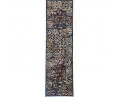 benuta Alfombra pelo corto de pasillo Cedar Azul 70x240 cm - Alfombra diseño moderno para salon