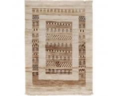 benuta Alfombra Gabbeh Beige 100x200 cm - Alfombra oriental / clasica