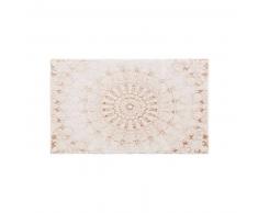 benuta Alfombrilla de baño Luis Beige/Cobre 60x100 cm - Alfombra para cuarto de baño