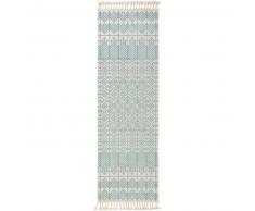 Alfombra pelo corto de pasillo Laila Azul 80x240 cm - Alfombra diseño moderno para salon