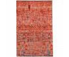 benuta Alfombra de tejido plano Stay Rojo 75x165 cm - Alfombra lisa para cocina, corredor y pasillo - fácil de limpiar