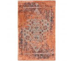 benuta Alfombra de tejido plano Tosca Naranja 155x235 cm - Alfombra lisa para cocina, corredor y pasillo - fácil de limpiar