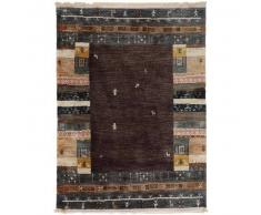 benuta Alfombra Gabbeh Marrón 120x170 cm - Alfombra oriental / clasica