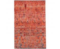benuta Alfombra de tejido plano Stay Rojo 155x235 cm - Alfombra lisa para cocina, corredor y pasillo - fácil de limpiar