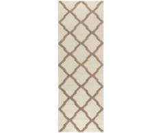 benuta Alfombra de lana de pasillo Windsor Beige 80x240 cm - Alfombra natural para dormitorio y salon