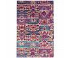benuta Alfombra de tejido plano Stay Morado 155x235 cm - Alfombra lisa para cocina, corredor y pasillo - fácil de limpiar