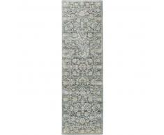 benuta Alfombra pelo corto de pasillo Supreme Verde 70x240 cm - Alfombra diseño moderno para salon