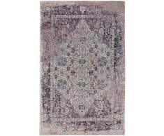 benuta Alfombra de tejido plano Tosca Morado 115x180 cm - Alfombra lisa para cocina, corredor y pasillo - fácil de limpiar