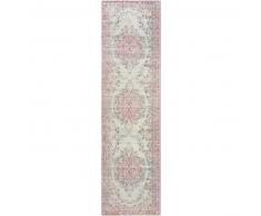 Alfombra pelo corto de pasillo con estampado Jelle Morado 80x300 cm - Alfombra diseño moderno para salon
