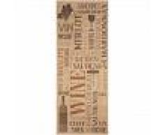 benuta Alfombra de cocina Wine Beige 80x200 cm - Alfombra fácil de limpiar