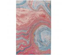 benuta Alfombra de tejido plano Stay Rosa 230x340 cm - Alfombra lisa para cocina, corredor y pasillo - fácil de limpiar