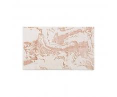 benuta Alfombrilla de baño Luis Beige/Cobre 60x100 cm - Alfombra para cuarto de baño