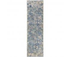 Alfombra pelo corto de pasillo Cedar Azul 70x240 cm - Alfombra diseño moderno para salon