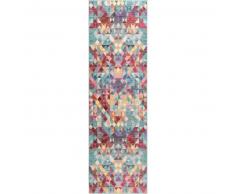 Alfombra pelo corto de pasillo Visconti Multicolor 70x240 cm - Alfombra diseño moderno para salon