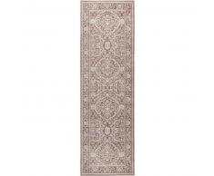 benuta Alfombra pelo corto de pasillo Visconti Marrón 70x240 cm - Alfombra diseño moderno para salon