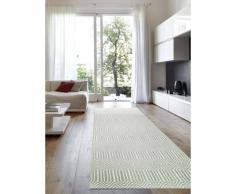 Alfombra pelo corto de Pasillo Sloan Turquesa 80x300 cm - Alfombra diseño moderno para salon