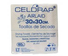 Toallas de secado desechables tejido Airlaid 30x30 cms. 600 uds