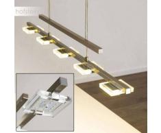 AVESTA Lámpara Colgante LED Níquel-mate, 5 luces - 1600 Lumen - Moderno - Zona interior - 3000 Kelvin - 2 - 4 días laborables .