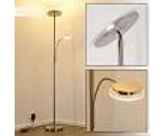 Veteli Lámpara de Pie LED Níquel-mate, Cromo, 2 luces - 2400 Lumen - Moderno/Diseño - Zona interior - 3000 Kelvin - 3 o 6 días laborables .