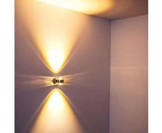 Rio Aplique LED Plata, 2 luces - 240 Lumen - Diseño/vivienda Juvenil - Zona interior - 3000 Kelvin - 2 - 4 días laborables .