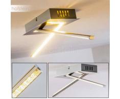Jatuni Lámpara de Techo LED Níquel-mate, 1 luz - 1020 Lumen - Moderno - Zona interior - 3000 Kelvin - 4 - 8 días laborables .