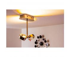 Florenz Lámpara de techo LED Níquel-mate, 2 luces - 400 Lumen - vivienda Juvenil/Loft - Zona interior - 3000 Kelvin - 3 o 6 días laborables .
