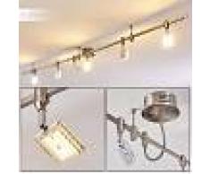 Tulstrup Barra de focos LED Níquel-mate, 5 luces - 1600 Lumen - Diseño - Zona interior - 3000 Kelvin - 3 o 6 días laborables .