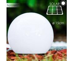 Solar Lámpara esféricas LED Acero inoxidable, 2 luces - 10 Lumen - Moderno - Zona exterior - 6500 Kelvin - 4 - 8 días laborables .