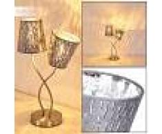 Liared Lámpara de Mesa Plata, 2 luces - - Moderno/Diseño/Industrial - Zona interior - - 2 - 3 semanas .