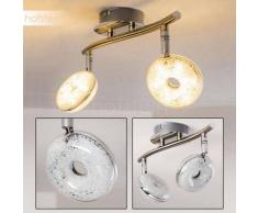 Donot Lámpara de Techo LED Níquel-mate, 2 luces - 1200 Lumen - Diseño - Zona interior - 3000 Kelvin - 4 - 8 días laborables .