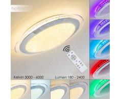 Vittangi Lámpara de Techo LED Cromo, 1 luz - 180/2400 Lumen - Diseño - Zona interior - RGB/3000 - 5500 Kelvin - 2 - 4 días laborables .