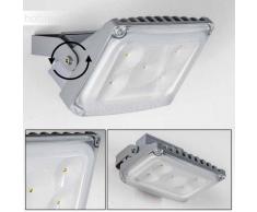 TANA Foco para exterior LED Plata, 1 luz - 860 Lumen - Moderno - Zona exterior - 4000 Kelvin - 2 - 4 días laborables .
