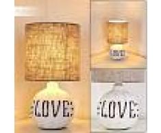 Seon LOVE Lámpara de Mesa Blanca, 1 luz - - Diseño/Básico - Zona interior - - 3 o 6 días laborables .