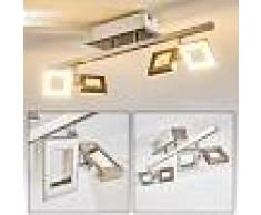 Paul Neuhaus TWINS Lámpara de techo LED Acero inoxidable, 4 luces - 230 Lumen - Moderno/Diseño/vivienda Juvenil - Zona interior - 3000 Kelvin - 3 o 6 días laborables .