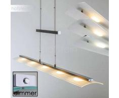 Conmee Lámpara colgante LED Níquel-mate, 5 luces - 2470 Lumen - Moderno - Zona interior - 2700/4000/3350 Kelvin - 2 - 4 días laborables .