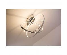 Ringos Lámpara de techo LED Cromo, 1 luz - 1600 Lumen - Moderno/Diseño/vivienda Juvenil/Fun - Zona interior - 3000 Kelvin - 3 o 6 días laborables .