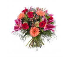 Ramo de rosas con Liliums - Flores a Domicilio