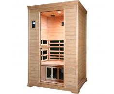 HealthYUKANE Sauna Infrarrojos 2 Plazas Baja Radiación Electromagnética en Hemlock