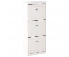 JYSK Zapatero Jerup (3 compartimentos, blanco)