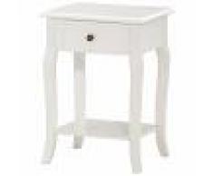 JYSK Mesita de noche Lone (cajón, blanco vintage)