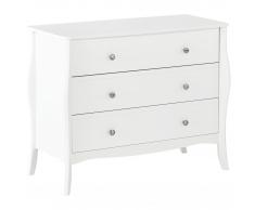 JYSK Cómoda Lemvig (3 cajones, blanco)